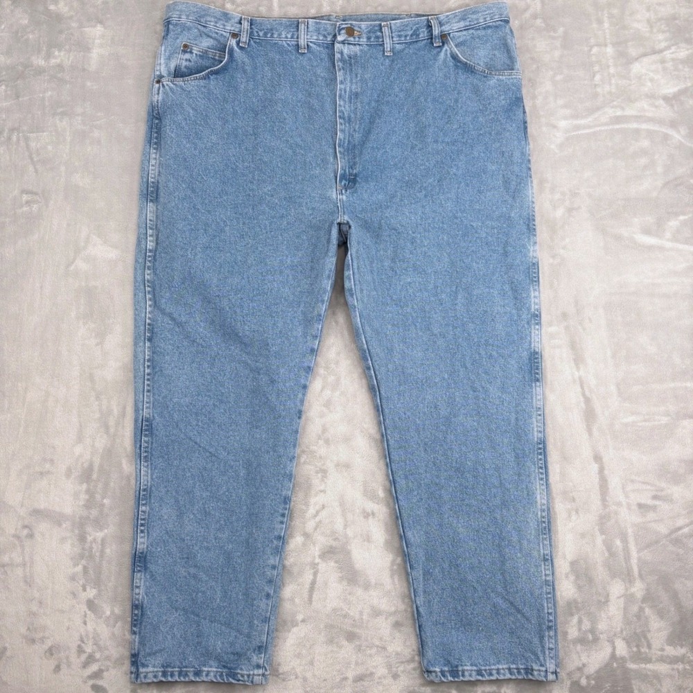 Wrangler Jeans Mens 50x30 (Fits 47x29.75)‎ Blue Straight Leg Workwear Classic